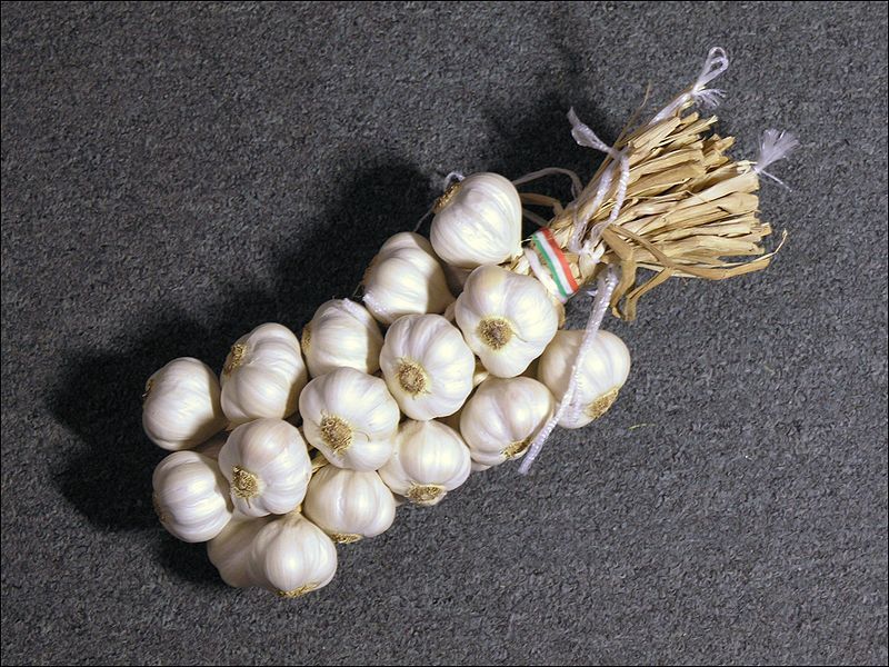 Manojo formado de ajo