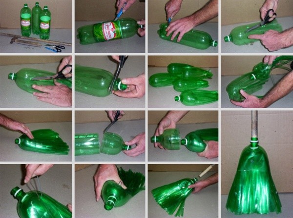 Instruccions sobre com fer una escombra amb una ampolla