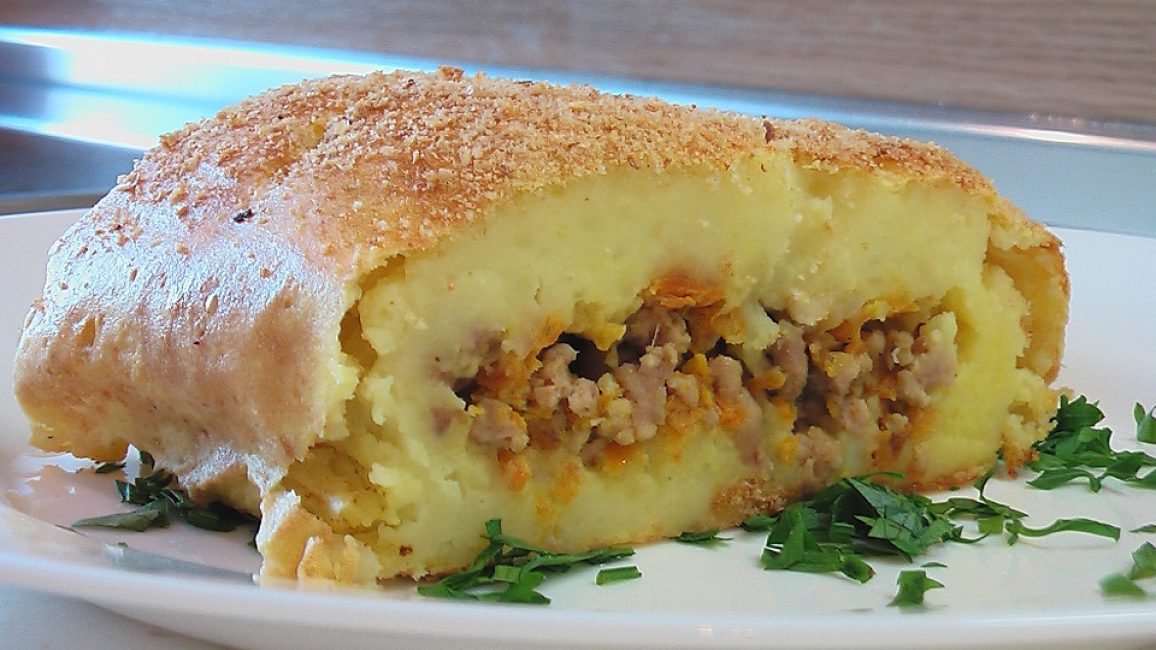 patates ve sebze ile rulo