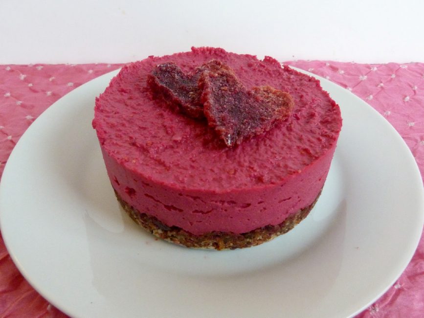 Postres tenyits amb colorant natural de remolatxa