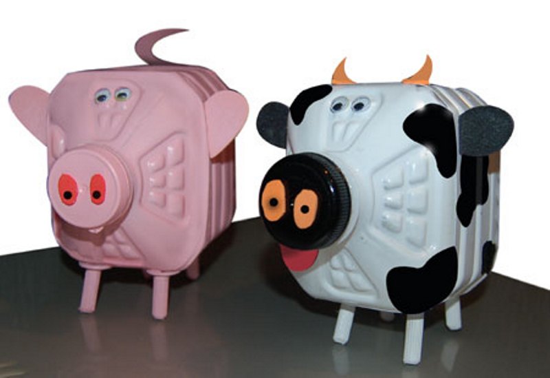 porcs d'ampolla de plàstic