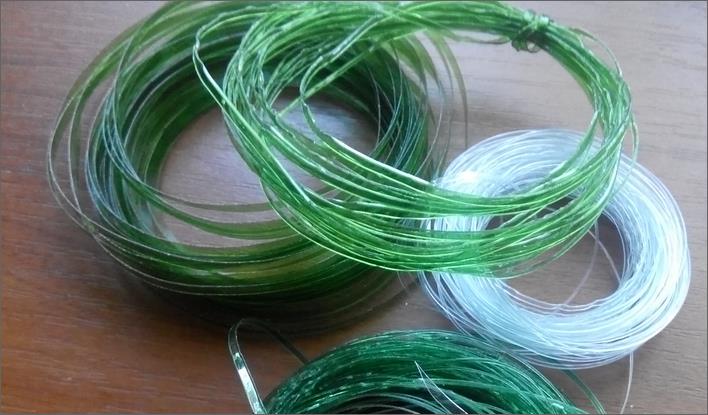 madeixes de corda d'ampolles de plàstic