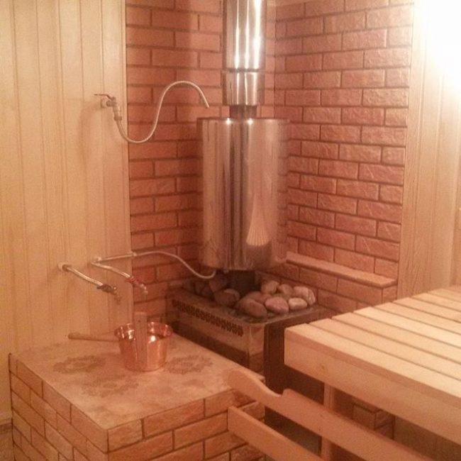 tanque de la chimenea del horno