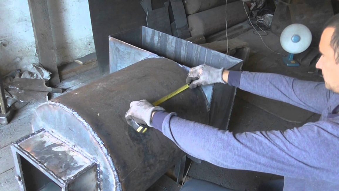 horno de metal de bricolaje