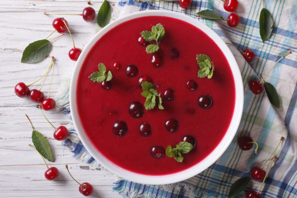 sopa de cereza
