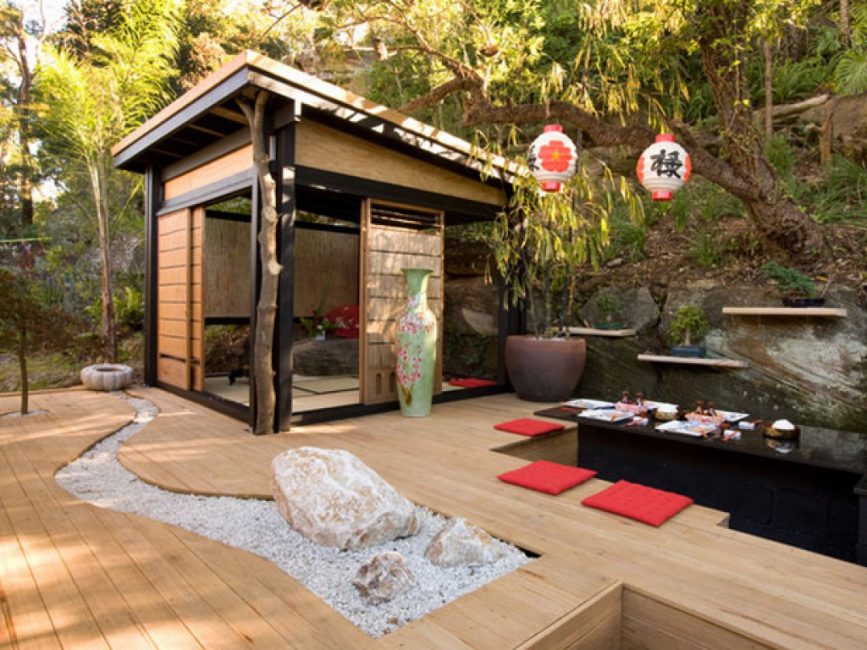 Japon tarzı veranda