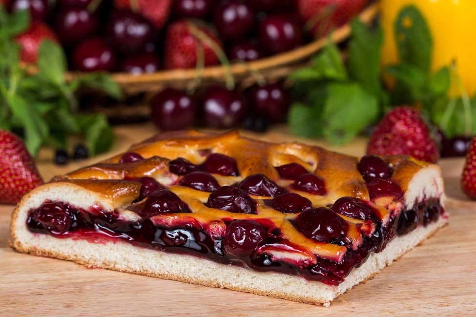 tarta de cereza congelada