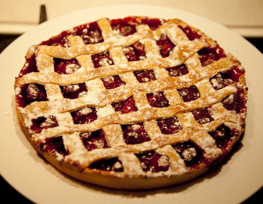 Pastel de cerezas