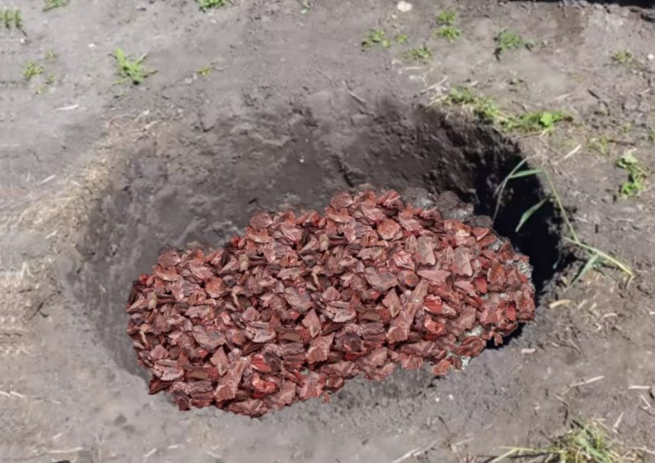 Drenáž v přistávací jámě