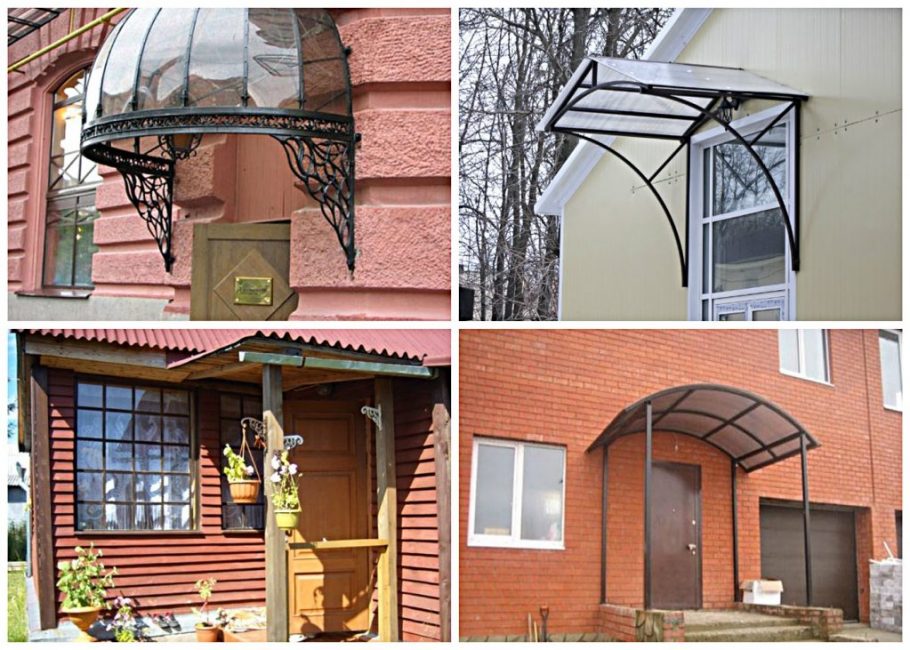 Přístřešky z polykarbonátu a kovových profilů
