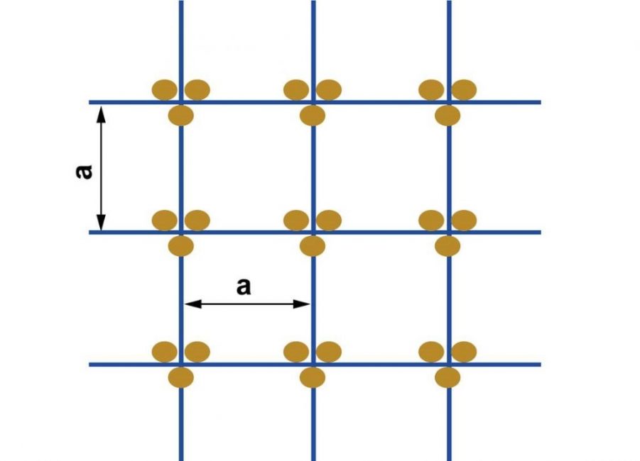L'esquema de plantar blat de moro en forma de niu quadrat