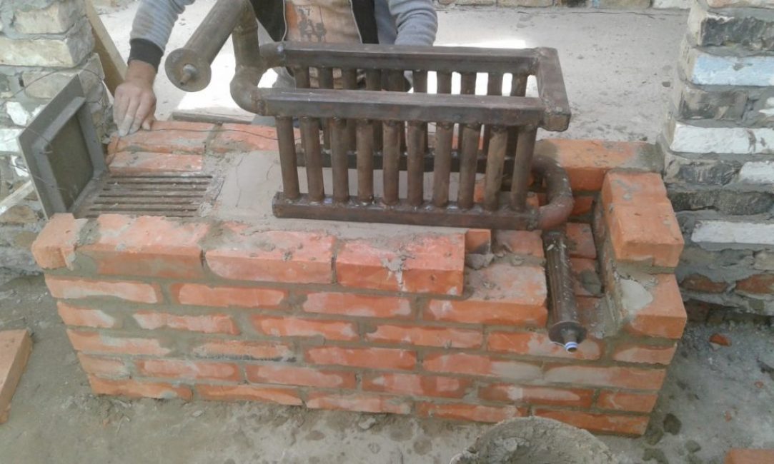 Horno de ladrillo con circuito de agua