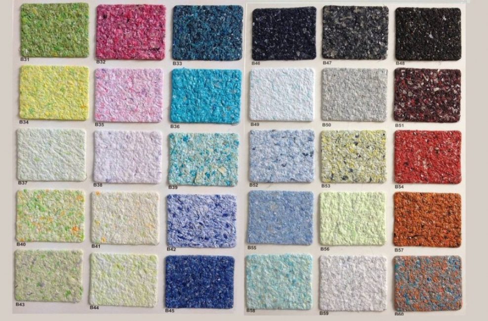 Paleta de colores y texturas