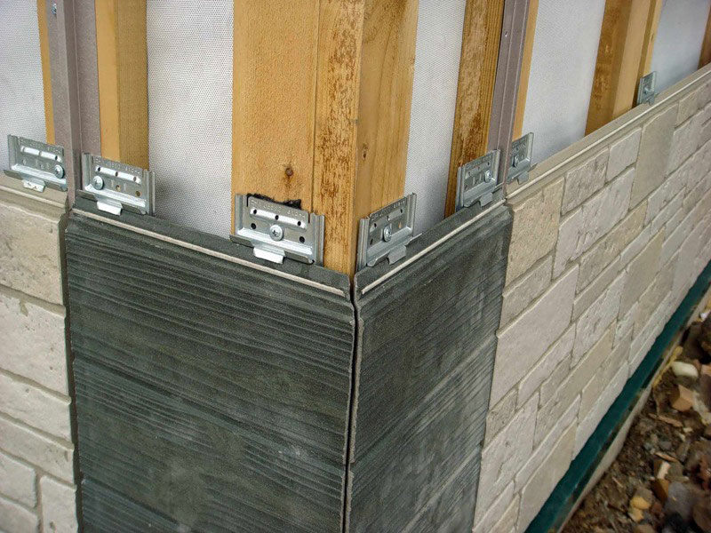 Installation av cementbeklädnad