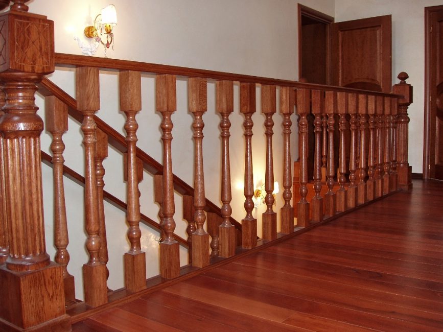 balaustrada de madera
