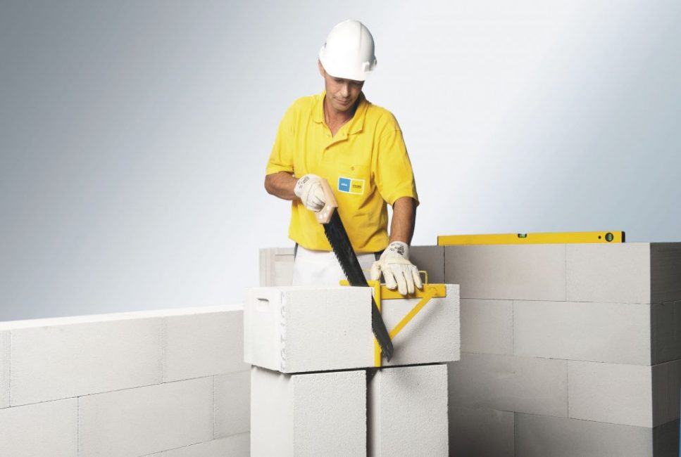 Gaz beton blokların kesilmesi ve kesilmesi kolaydır
