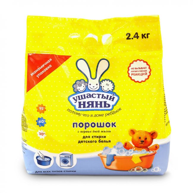 Kulaklı dadı, iyi değerlendirmeleri olan en popüler çamaşır deterjanlarından biridir.