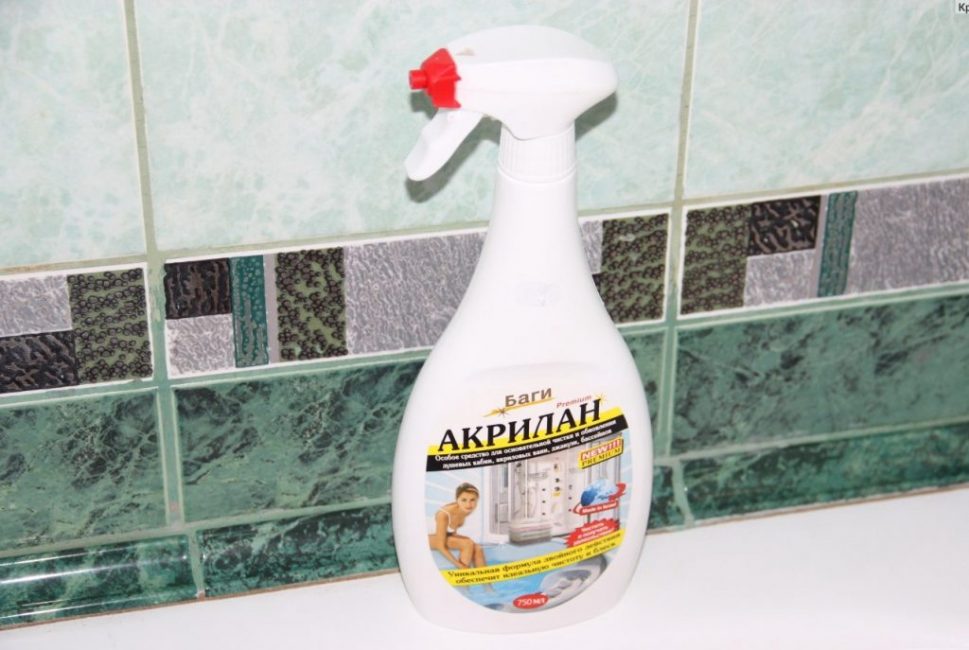 Bagi Acrylan - una preparación a base de ácido cítrico