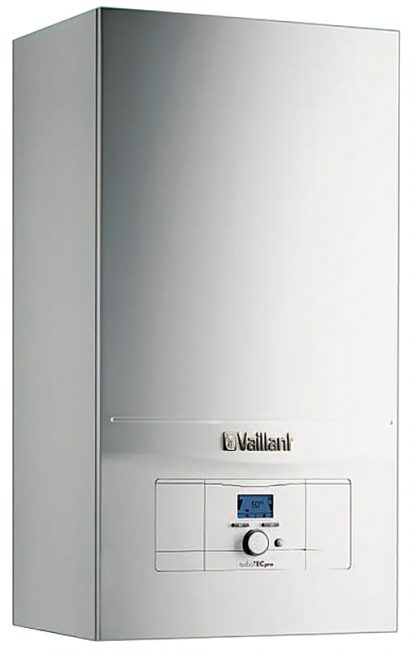 La caldera Vaillant turboTEC pro VUW está equipada con una pantalla que muestra los parámetros de funcionamiento