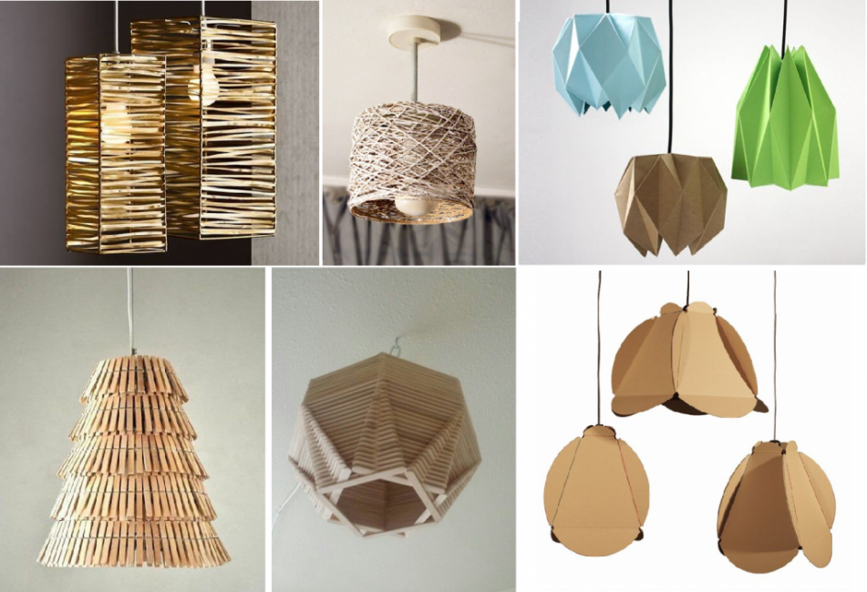 Variantes de tonos de papel caseros confeccionados.