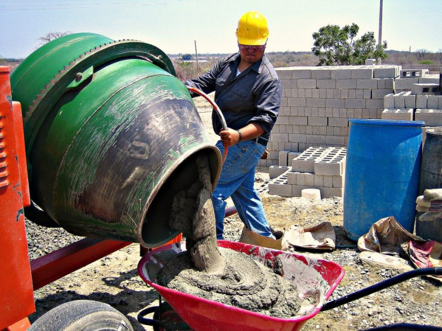 Mezclador de concreto de gran volumen