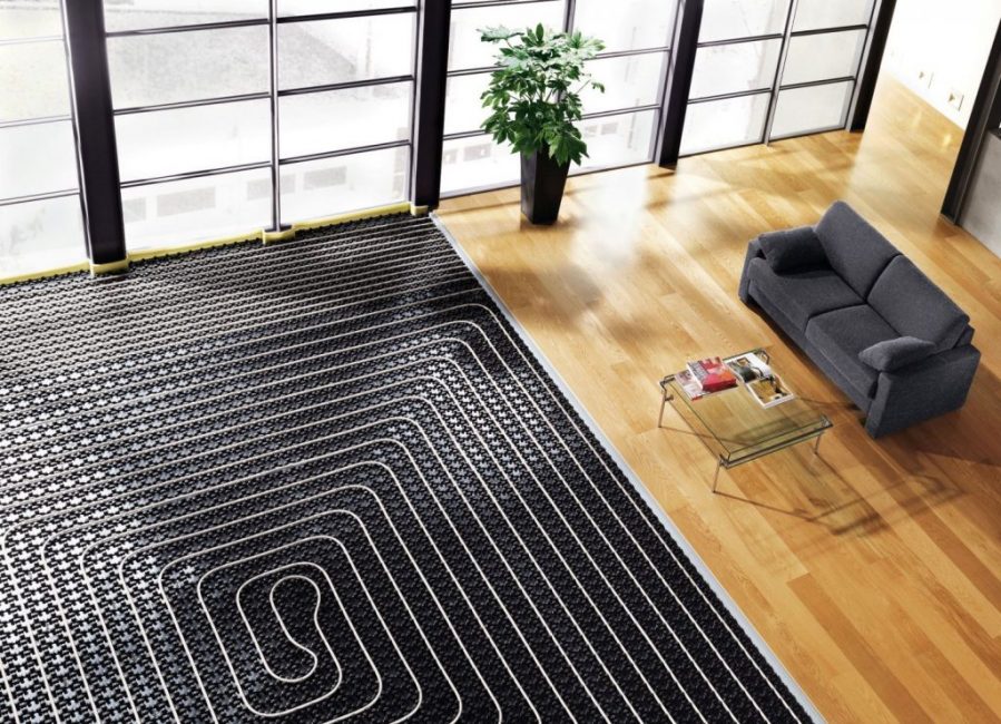 Suelo radiante eléctrico en salón