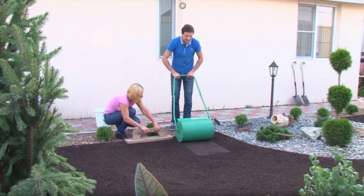 Dünyanın üst tabakasının bir tahta veya rulo ile sıkıştırılması
