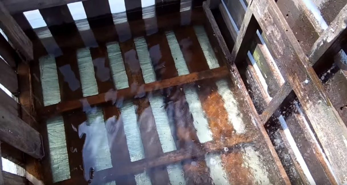 Напълване на съда с вода