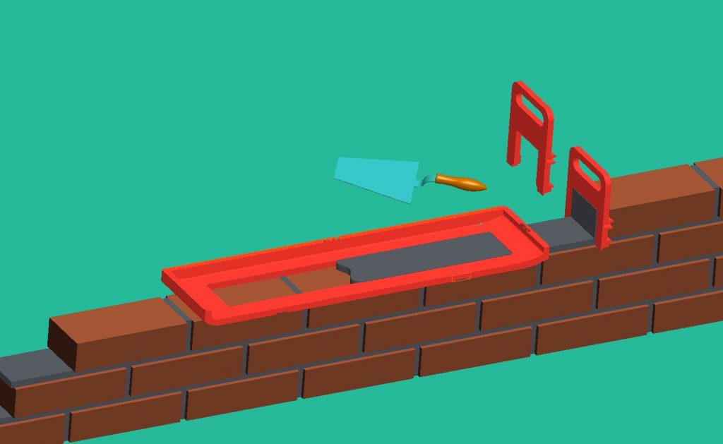 herramienta de colocación de ladrillos
