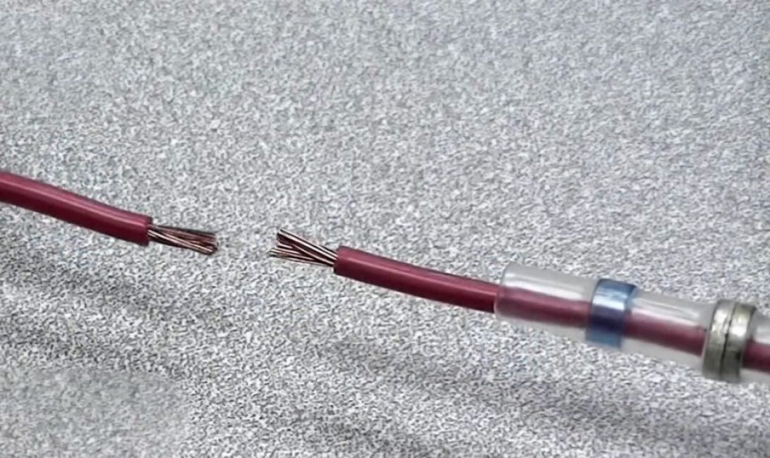 Ponemos un tubo en un cable.