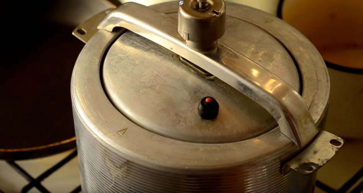 La olla se pone a fuego lento.