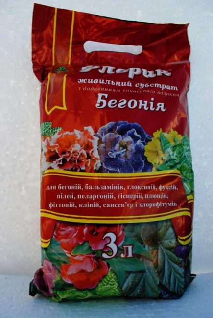 субстрат за бегонии