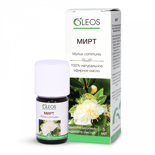 L'oli essencial a base de murta s'utilitza en cosmetologia, medicina, aromateràpia