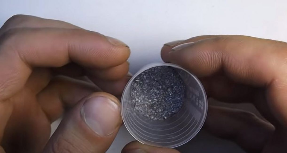 molemos la cantidad requerida de soldadura