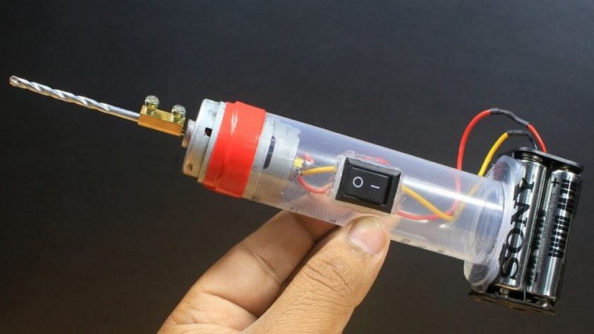 Bir motordan kendin yap mini matkap