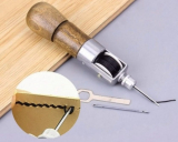 Manuell symaskin för läder: gör det själv för endast $ 2